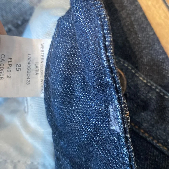 Vintage silver ilaria jean skirt - Picture 4 of 5